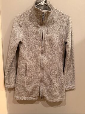 Stio Women’s Small Sweater Fleece Full Zip Jacket Gray Heather